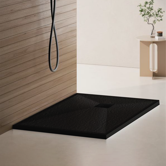 Ορθογώνιο ντους 70x90 cm, λεπτό 3 cm, μαύρο