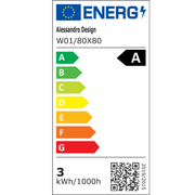 LED Στρογγυλός καθρέφτης, 80cm, Celeste MotionGlow Marcello, Σύστημα Demister, Ρολόι & Θερμόμετρο, Ρυθμιζόμενο