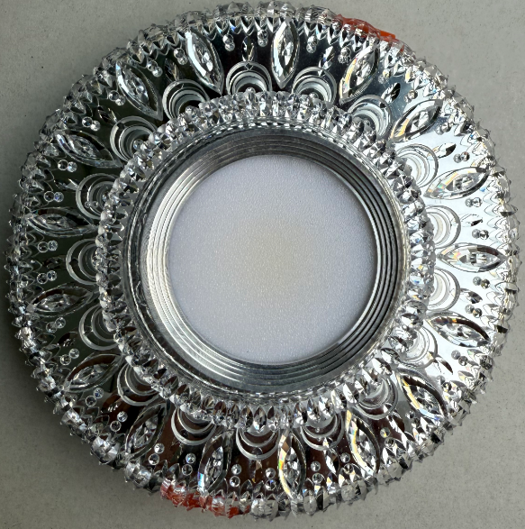 ORBITA LED Spot, 5W, Round, Cold Light + RGB, White, Resin and Glass LED Spot Προεπιλεγμένος τίτλος Alessandro Design