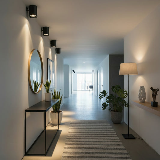 Proiector LED TINNIE, Fix, 8W, Lumina Neutra 4000K, Negru