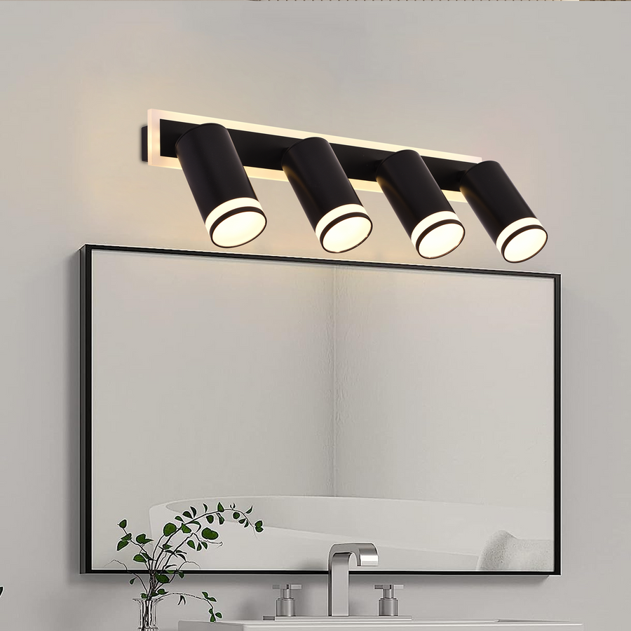 LED LED Ellen Light Cold/Word/Neutral Ρυθμιζόμενο Ακρυλικό και Black Metal Προβολέας