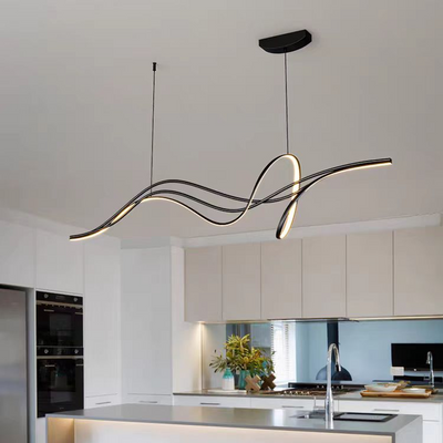 Κρεμαστός πολυέλαιος LED με τηλεχειριστήριο INFINITY HALO 138W, Κρύο/Ζεστό/Ουδέτερο φως, Ρυθμιζόμενο, Μαύρο, Ρυθμιζόμενο ύψος