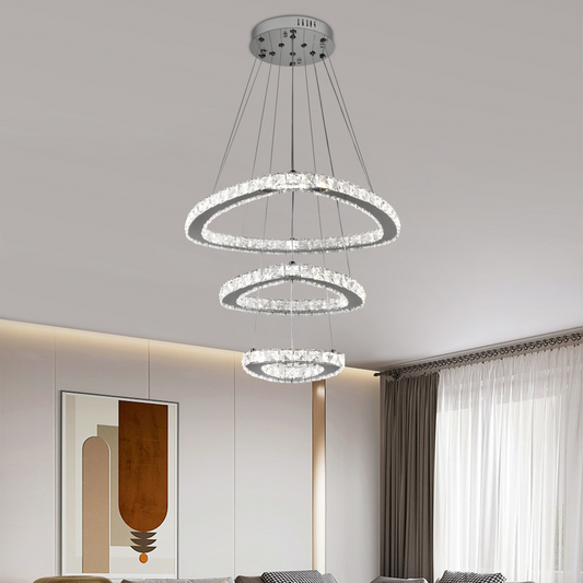 Lulus LED Crystal με το τηλεχειριστήριο Silver Latifah 118W