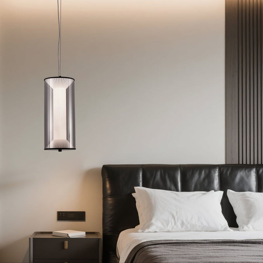 Κρεμαστός πολυέλαιος LED με Τηλεχειριστήριο 29W, LM511/1BK, Ρυθμιζόμενο ύψος, Ζεστό/Ψυχρό/Ουδέτερο φως, Λευκό, Meta