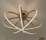 Πολυέλαιος LED με Τηλεχειριστήριο MARIA, 6 Στοιχείων, 63W, Θερμό/Ψυχρό/Ουδέτερο φως, Ρυθμιζόμενο, Χρυσό