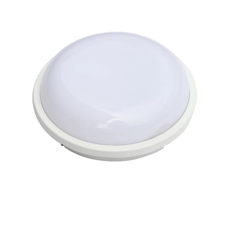 Φωτιστικό τοίχου LED εξωτερικού χώρου 24W, AX310/218WH, Διάμετρος 22, Cold Light 3000K, IP65, Λευκό