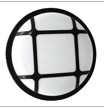 Φωτιστικό τοίχου LED εξωτερικού χώρου AX311/162BK, Διάμετρος 16cm, 12W, IP65, Ζεστό φως