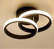 LED Vertex Lust κυκλοφορεί επικαλυπτόμενες κύκλους, 44W, 2 κύκλοι, κρύο/ζεστό/ουδέτερο φως, μαύρο