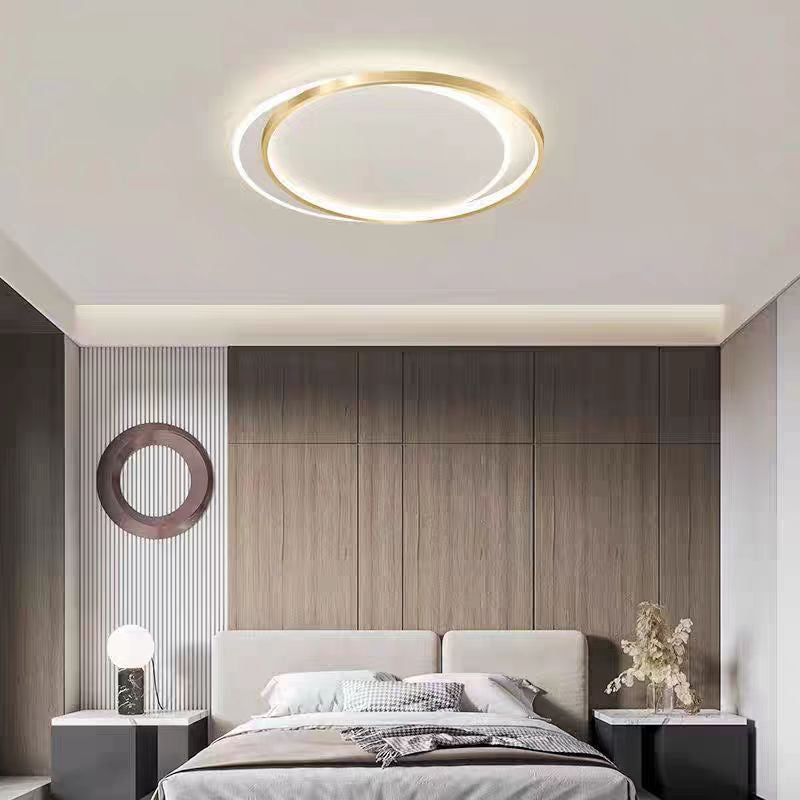 LED πολυέλαιος με Orella Solar Remote Control, 98W, 2 κύκλοι, κρύο/ζεστό/ουδέτερο φως, ασταθές, χρυσό