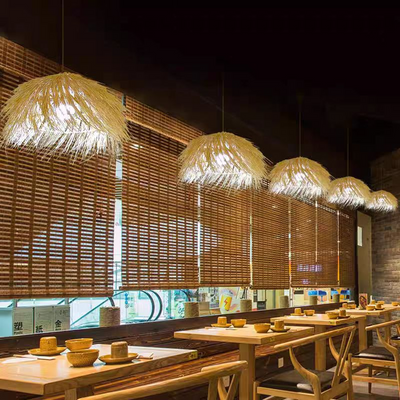 Vintage Ψάθινο Πολυέλαιος LV811, 1xE27, Ρουστίκ, 100 εκ.