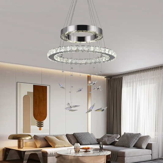 Lulus LED Crystal με το τηλεχειριστήριο Silver Latifah 118W