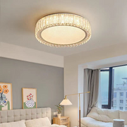 Πολυέλαιος LED με τηλεχειριστήριο και κρύσταλλο LLC152/500CH 59W, 50cm, Κύκλος, Κρύο/Ζεστό/Ουδέτερο φως, Ρυθμιζόμενο, Χρυσό