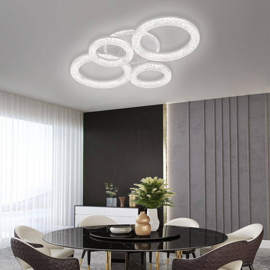 LED LED Linnea με τηλεχειριστήριο, Daisy, White, Crystals