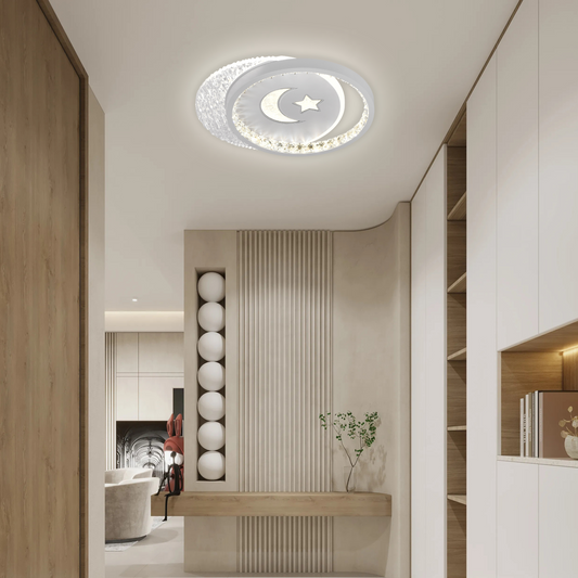 LED LED Nyxora Circulo, 36W, 2 κύκλοι, κρύο/ζεστό/ουδέτερο φως, μαύρο