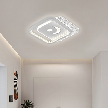 LED LED Nyxora Quadro, 36W, 2 τετράγωνα, κρύο/ζεστό/ουδέτερο φως, μαύρο