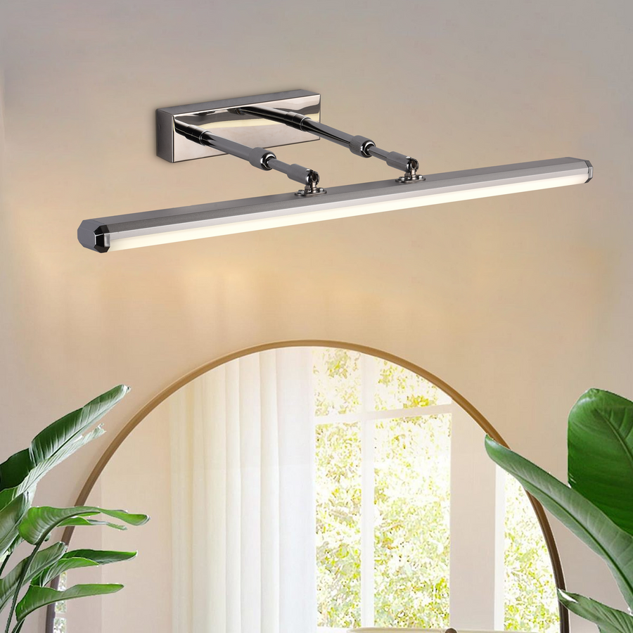 Aplica LED de Baie, BALATON, 11W, liniara, lumina Neutra, Crom Lucios