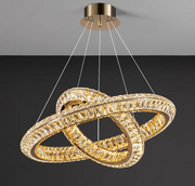 Πολυέλαιος LED LLC130/1CH, Κρύσταλλο και Μέταλλο, 31W, 1 Κύκλος, Ρυθμιζόμενος, Ρυθμιζόμενος Ύψος, Κρύο/Ζεστό/Ουδέτερο φως, Πολυτελής Φωτισμός