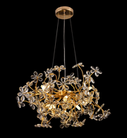 Crystal Chandelier CM325/800GD, 12xG9, Chrome and Crystals, 75cm, Ρυθμιζόμενο ύψος