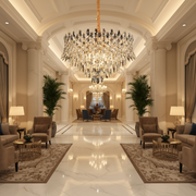 Crystal Chandelier MONARCH Magno 12xE14, Διάμετρος 60cm, Ύψος 40cm, Γυαλιστερό χρυσό, Ρυθμιζόμενο ύψος, Κομψή σχεδίαση Crystal Chandelier Προεπιλεγμένος τίτλος Alessandro Design