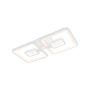 LED Lust με τηλεχειριστήριο, Felix, 2 τετράγωνα, 77W, κρύο/ζεστό/ουδέτερο φως, ασταθές, λευκό