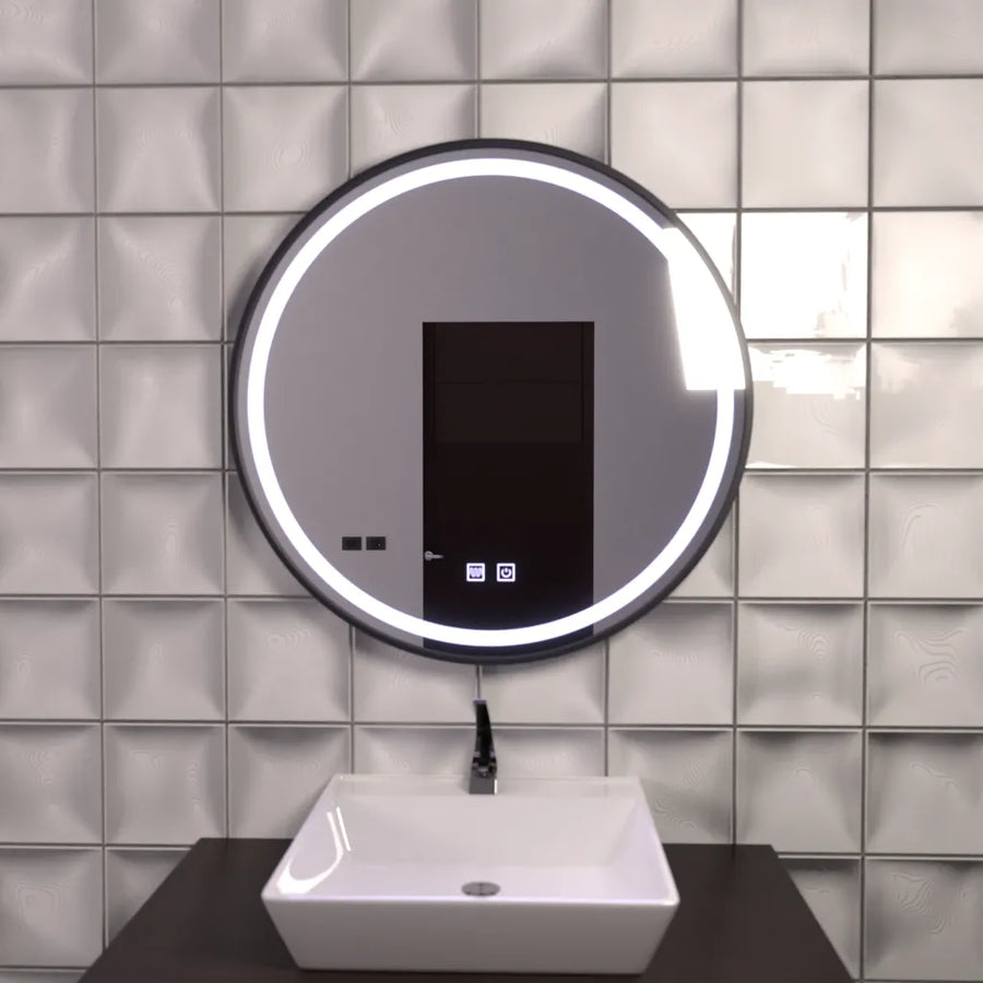 Mirror LED Γύρος 60cm Σύστημα απόψυξης Lucea Touch