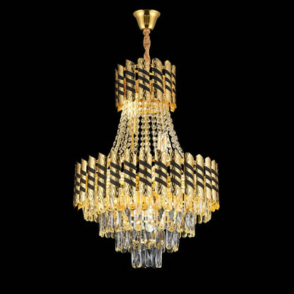 Crystal πολυέλαιος 9xe14 χρυσό Nardo, 50 cm πλάτος, ύψους 70 cm
