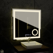 Mirror LED ορθογώνιο 80x80cm Souverain Motionglow Marcello Αποστολικό Σύστημα Ρολόι & Θερμόμετρο Wolf