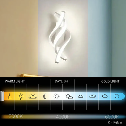 Επιτοίχιο φωτιστικό Reid LED 45W, Κρύο/Ζεστό/Ουδέτερο φως, Λευκό