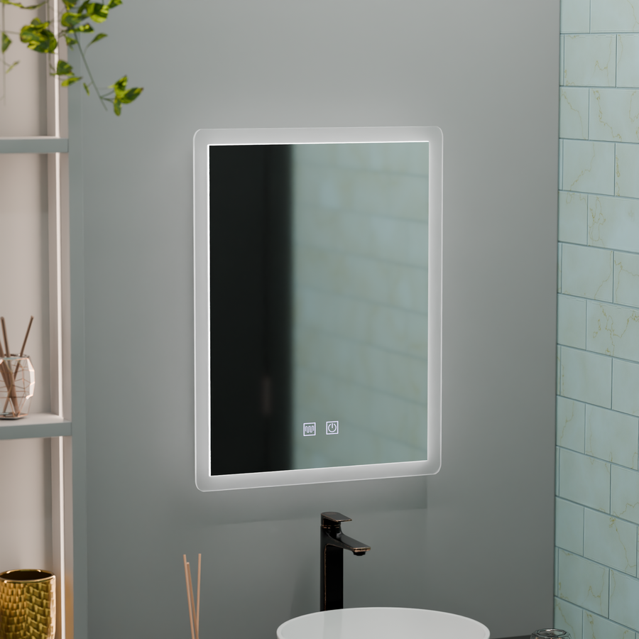 Mirror LED Touch Alecsidra System Defrition 45x60cm