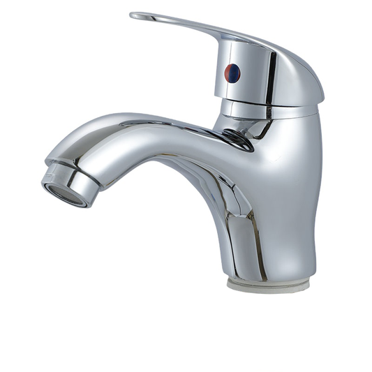 Washbasin της μπαταρίας με σταθερό σωλήνα, κράμα, Chrome, LV002