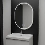 Mirror LED Oval 60x80cm Velara Touch Dimable System Dismantling System