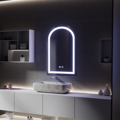 Καθρέφτης αφής LED με λειτουργία Demist, 80x50cm