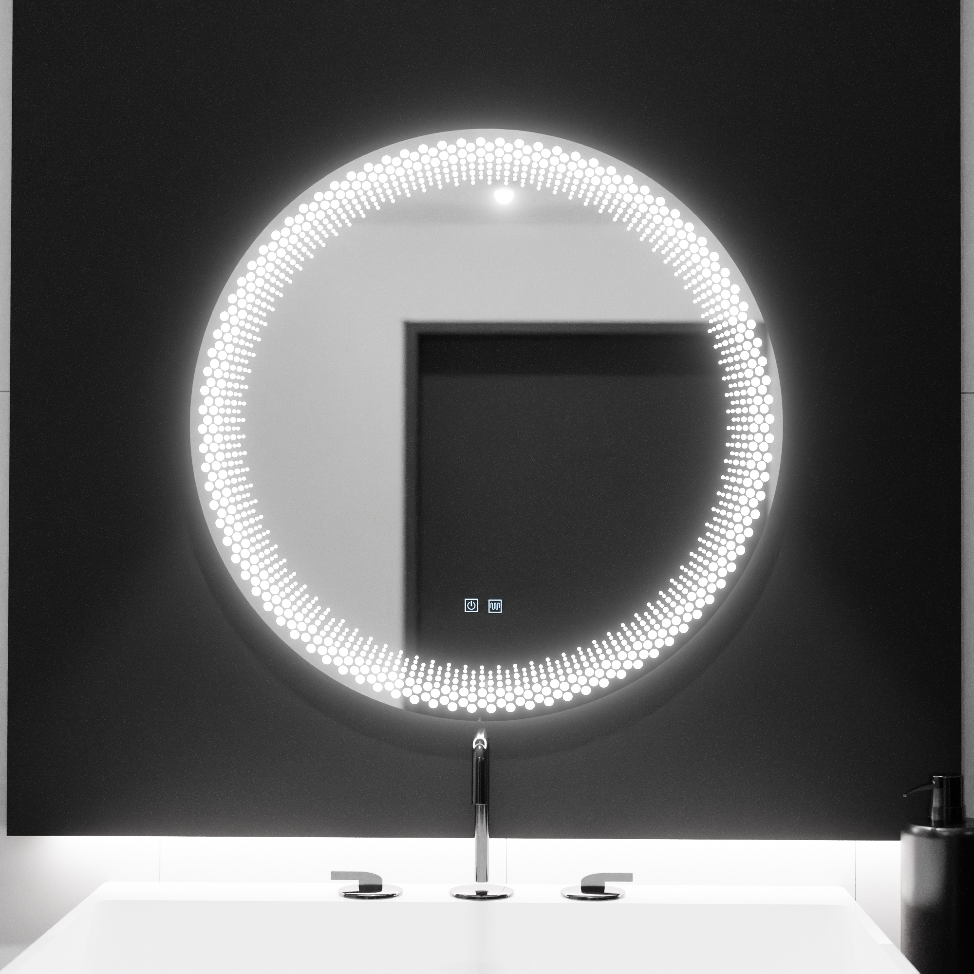 60cm στρογγυλό καθρέφτη LED - Σύστημα αφής Stellaire Άγνωστο απενεργοποίηση