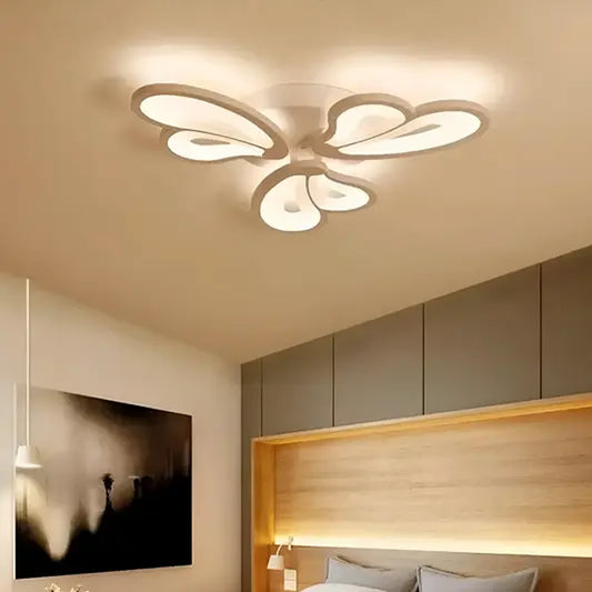 LED Lust με τηλεχειριστήριο Blossom, 43W, 3 πέταλα, κρύο/ζεστό/ουδέτερο φως, ασταθές, λευκό