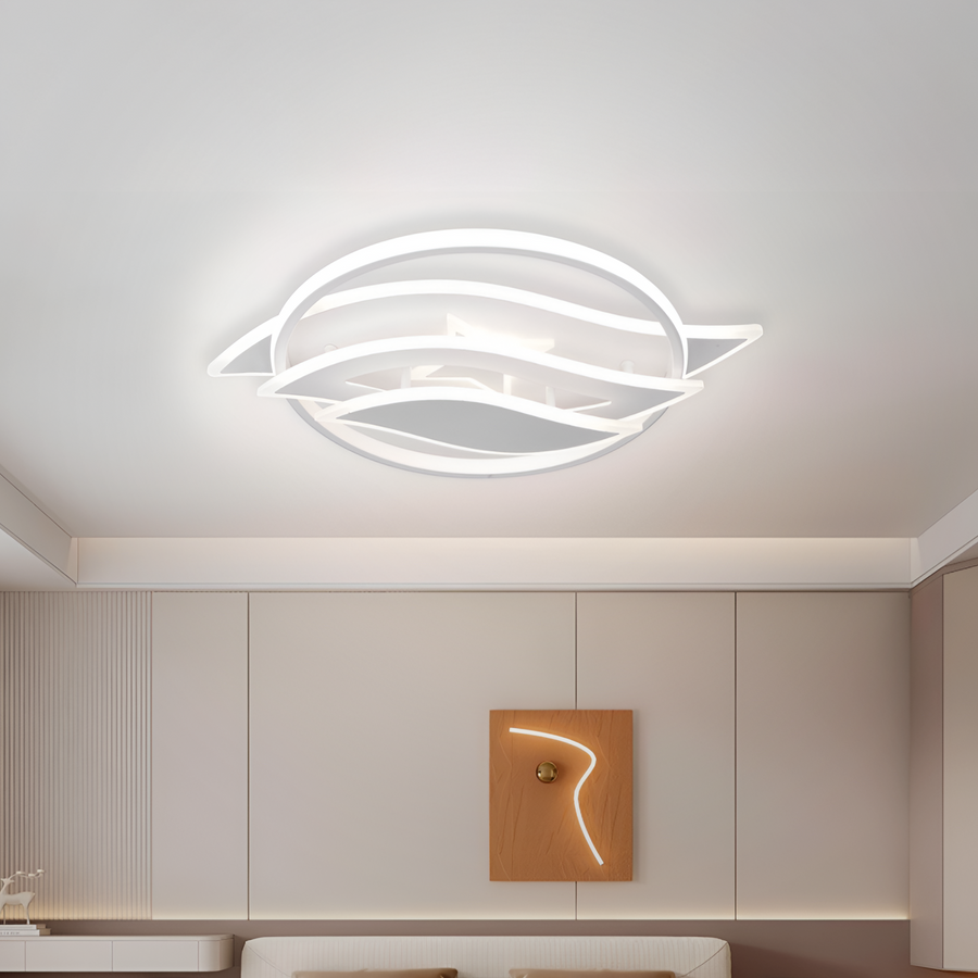 Πολυέλαιος LED με τηλεχειριστήριο JARRIA 52W, Κρύο/Ζεστό/Ουδέτερο/RGB φως, Ρυθμιζόμενο, Λευκό