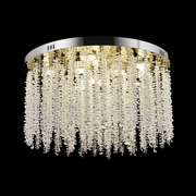 Crystal LED Chandelier LLC215/400WH Στρογγυλός, 22W, Δροσερό/Ζεστό/Ουδέτερο φως, Κρύσταλλο, Χρυσό