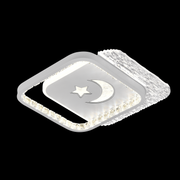 LED LED Nyxora Quadro, 36W, 2 τετράγωνα, κρύο/ζεστό/ουδέτερο φως, μαύρο