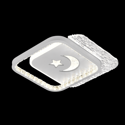 LED LED Nyxora Quadro, 36W, 2 τετράγωνα, κρύο/ζεστό/ουδέτερο φως, μαύρο