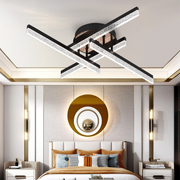 Πολυέλαιος LED με Τηλεχειριστήριο LT179/4BK, 35W, 4 Στοιχεία, Κρύο/Ζεστό/Ουδέτερο φως, Ρυθμιζόμενο, Μαύρο