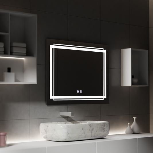 Mirror LED ορθογώνιο σύστημα 50x70cm Touch Koven Koven Disabling System
