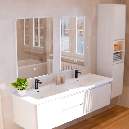 ARTEA Ορθογώνιος καθρέφτης LED αφής, 60X80cm, Σύστημα απολέπισης, Dimmable, 6000K