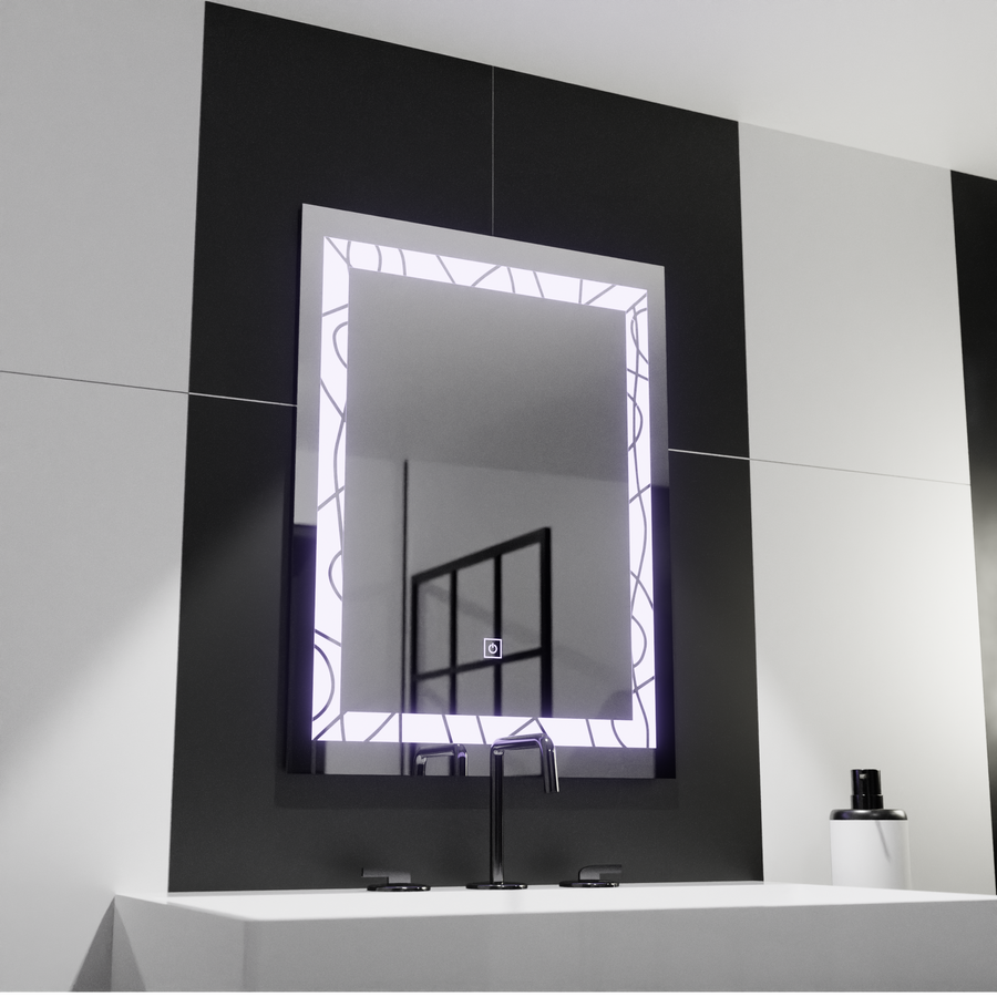 Mirror LED ορθογώνιο πλαίσιο 60x80cm Deco Basic Touch