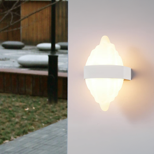 Φωτιστικό τοίχου LED εξωτερικού χώρου ICEBERG 10W Metal IP65 Λευκό Φωτιστικό εξωτερικού χώρου Προεπιλεγμένος τίτλος Alessandro Design