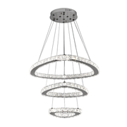 Lulus LED Crystal με το τηλεχειριστήριο Silver Latifah 118W