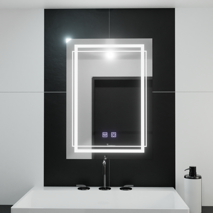Mirror LED ορθογώνιο σύστημα 50x70cm Touch Koven Koven Disabling System
