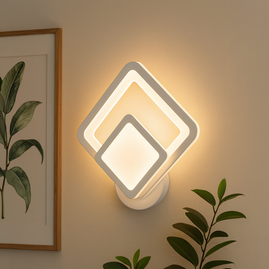 Επιτοίχιο φωτιστικό Shani LED, 12W, Λευκό, Κρύο/Ζεστό/Ουδέτερο φως