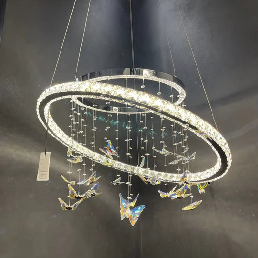 Lulus LED Crystal με το τηλεχειριστήριο Silver Latifah 118W
