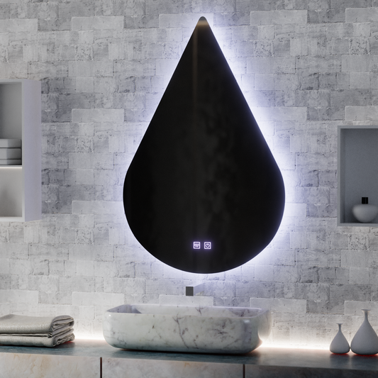 Καθρέφτης LED Touch River Demist System 80X120cm, Σχήμα σταγόνας.