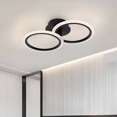 LED πολυέλαιος με τηλεχειριστήριο Betty, 28W, 2 κύκλοι, κρύο/ζεστό/ουδέτερο φως, ασταθές, μαύρο