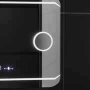 Ο ορθογώνιος καθρέφτης LED 80x60cm Stile Motionglow Marcello Discating System & Thermometer of the Cosmetics Dimable